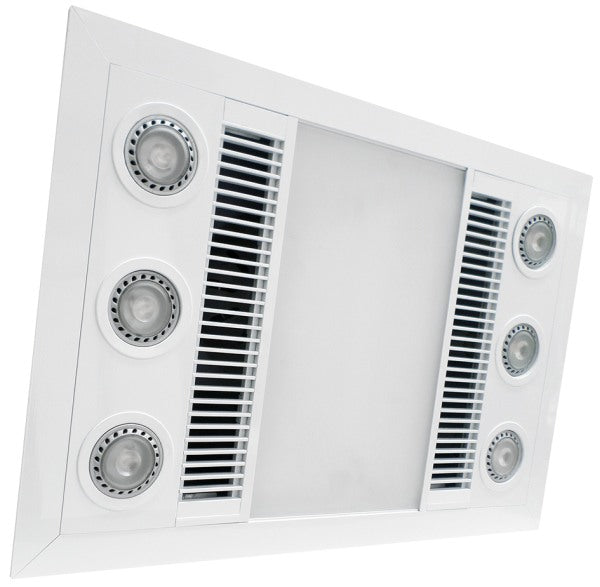 Designer Halogen Heat/Fan/Light 150mm