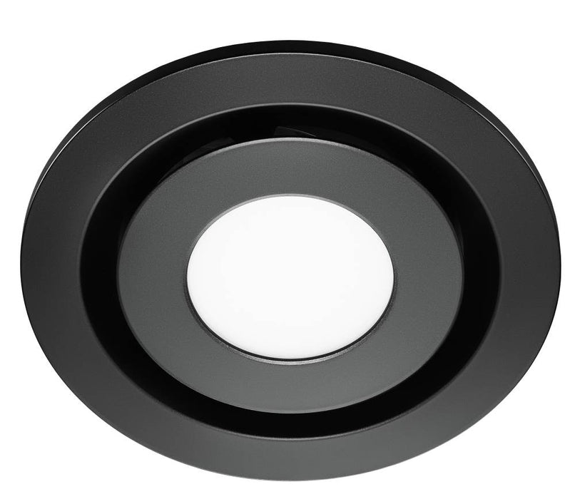 Contour 200 Fascia Round 200mm Black with LED