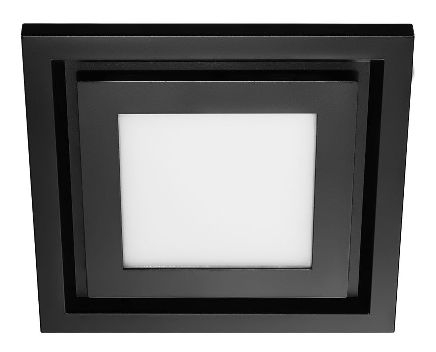 Contour 200 Fascia Square 200mm Black with LED