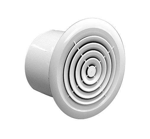 Ventzone Ceiling Grille 150mm Round White
