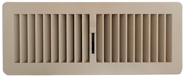Floor Register 300 x 100mm Poly Side Flow Beige