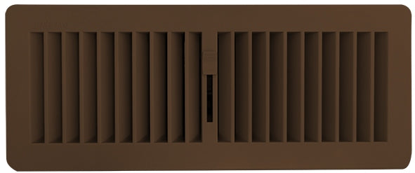 Floor Register 300 x 100mm Poly Side Flow Chocolate