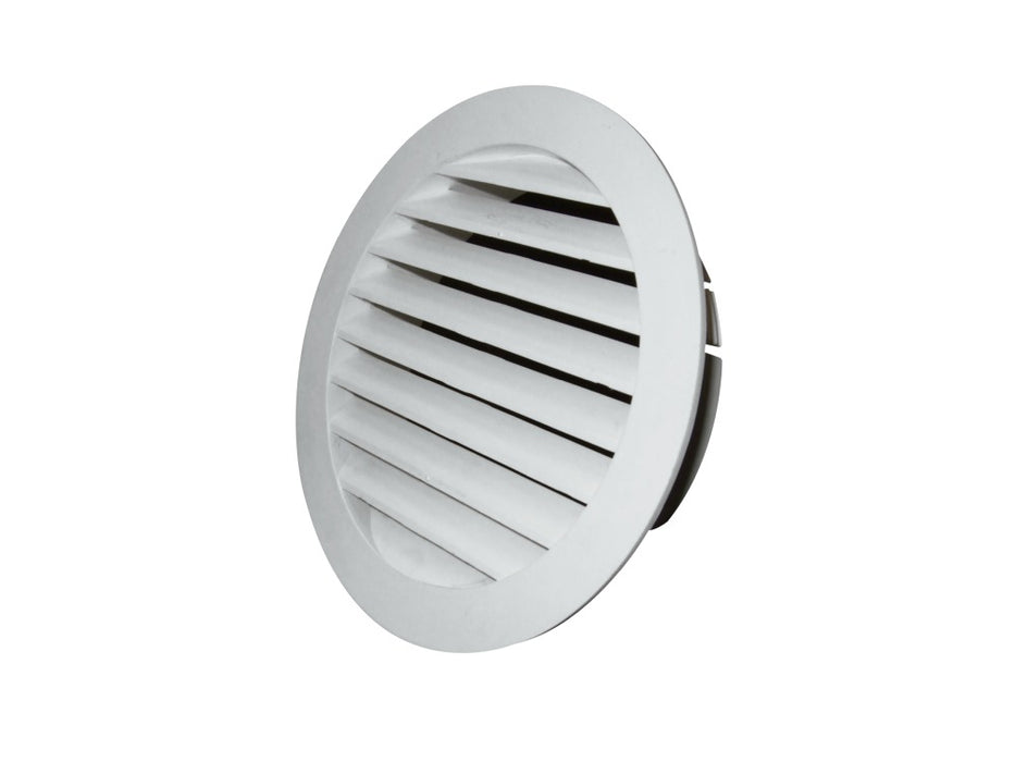 Grill 100mm External Louvre Round