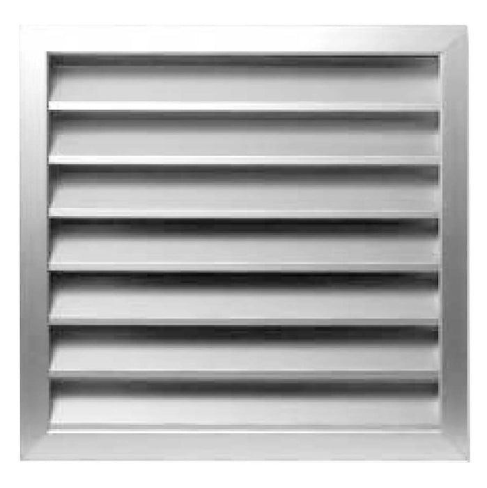 Grill 210mm x 210mm Louvre Weatherproof White