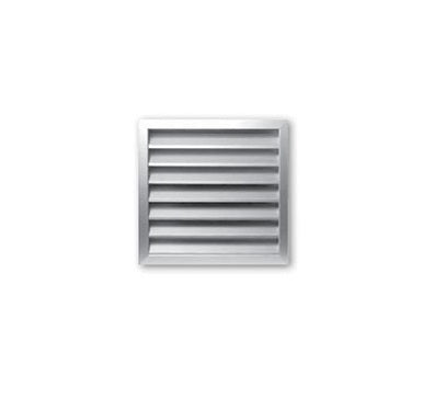 Weatherproof Louvre Grille 500 x 500mm Aluminium Anodised