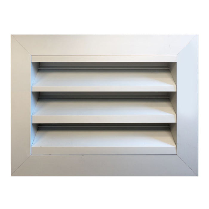 Designer Weatherproof Louvre Alu Grill 230 x 165mm
