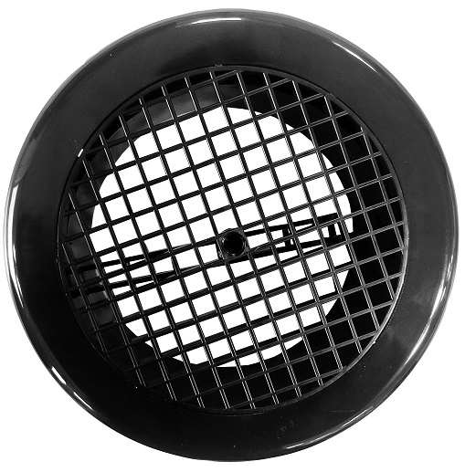 Pro Series Grille 150mm Round Low Profile Black