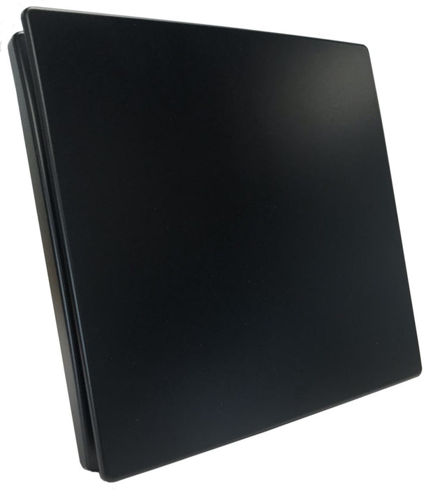 Designer Square Grill 150mm Black