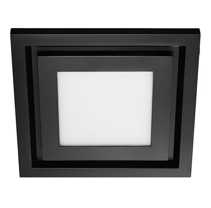 Contour Small Square Fascia & Tri Colour 12W LED Matte Black