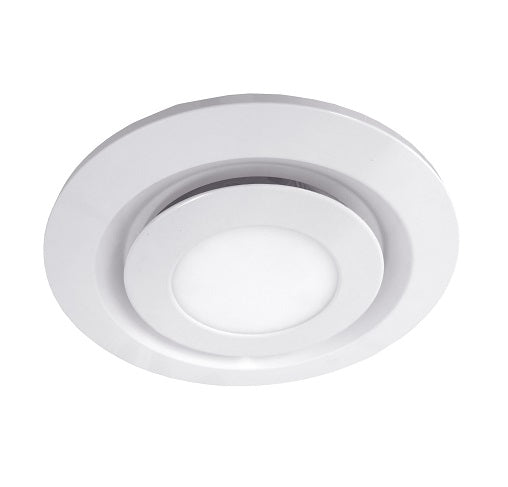 Contour Small Round Fascia & Tri Colour 11W LED Matte White
