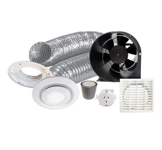 Basec Inline Extraction Fan Econo LED 150mm 6m