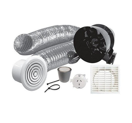 Basec Inline Extraction Fan Twin Blade 150mm 6m