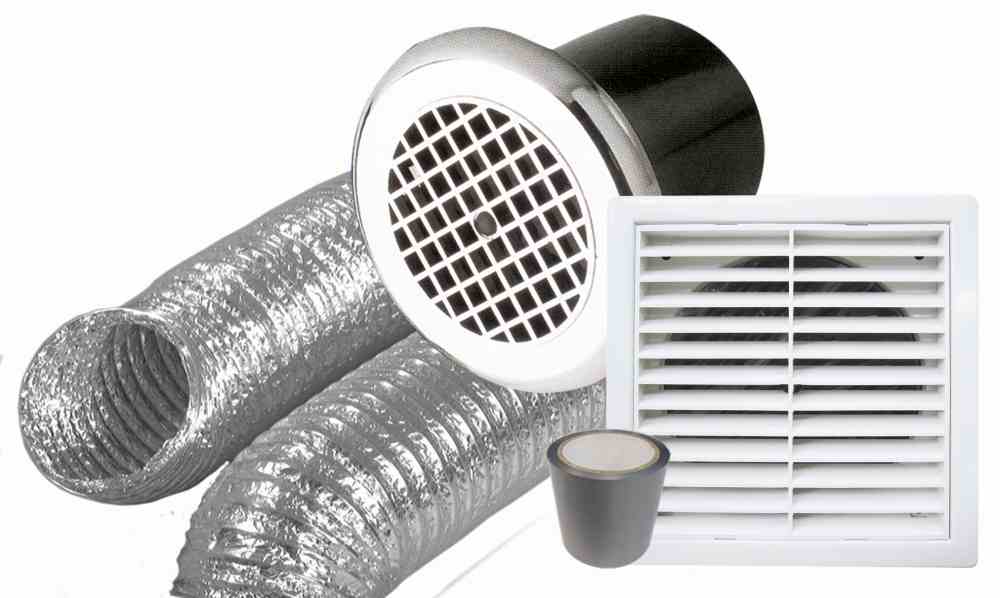 Basec Wall/Ceiling Fan Kit 150mm 3m