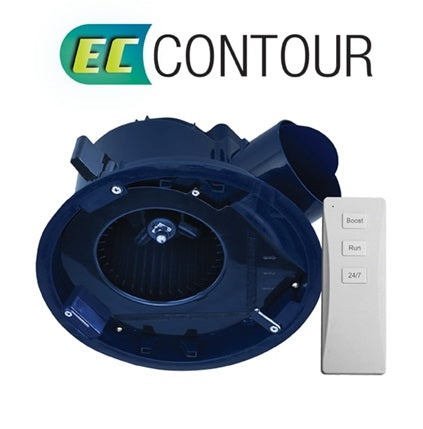 EC Contour Centrifugal Bathroom Fan 125mm No Fascia