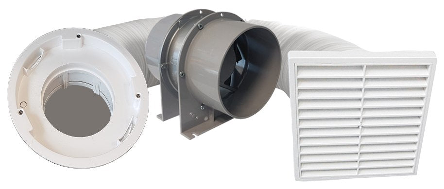 Contour Inline Extract Fan Kit Axial 150mm Std