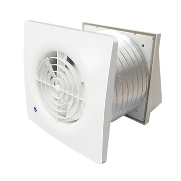 Quiet Bath/Kitchen Through Wall Kit 150mm W/ Humidity Sensor