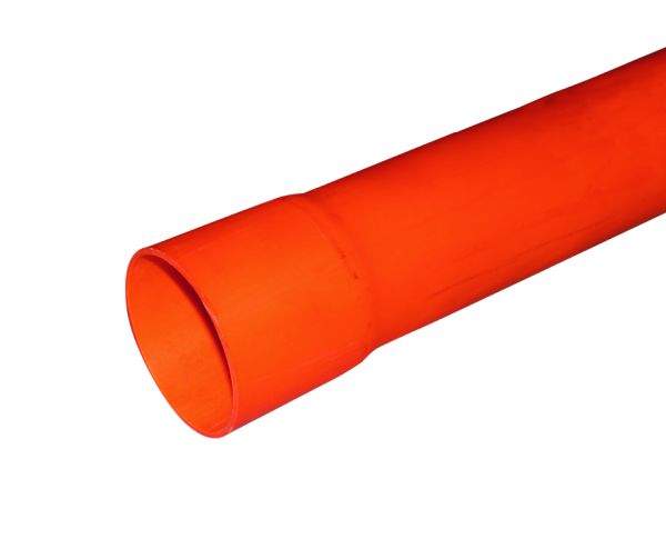 Duct Calibre 50mm 50DN Orange PVC 6m
