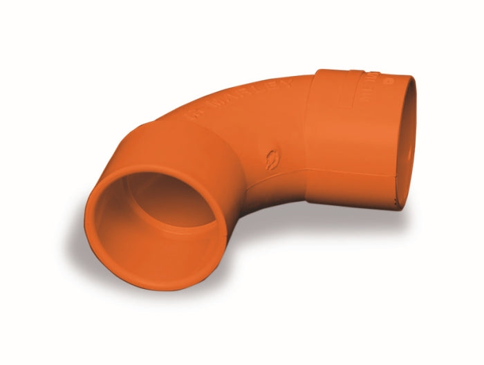 Conduit Solid Elbow 25mm Orange