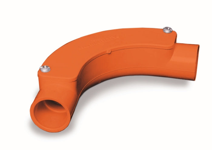 Conduit Inspection Bend 25mm Orange