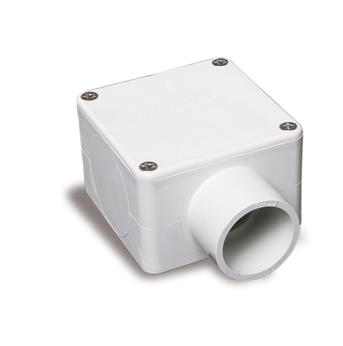 Conduit Box 32mm 1Way Square Grey