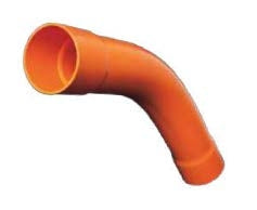 Bend Calibre 80mm 45Deg Orange PVC Heavy Duty
