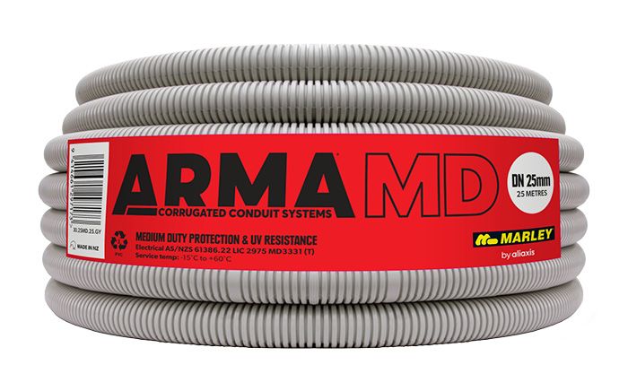 Conduit Flexible Arma Corrugated 25mm Grey