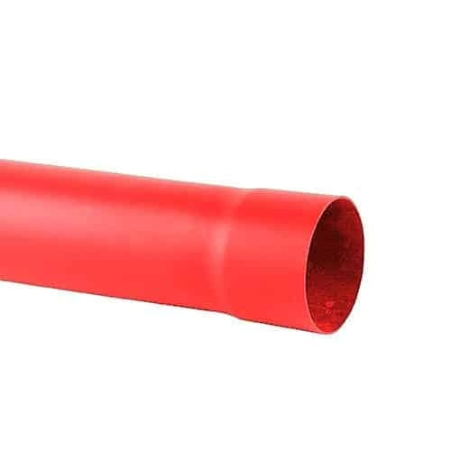 Duct Communication 50mm uPVC Red Fibre Optic 6m