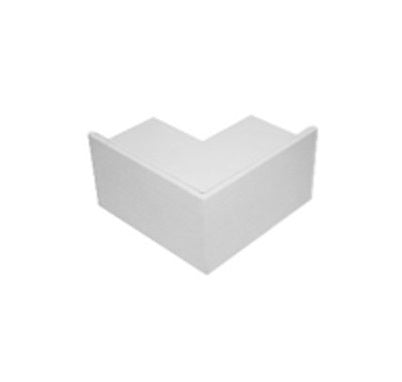 Cat6 Duct 85mm Ext Weld Corner with Cover P/Coated White