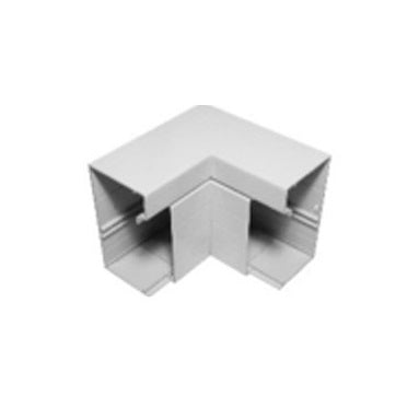 Cat6 Duct 110mm Int Weld Corner with Cover Penrose White