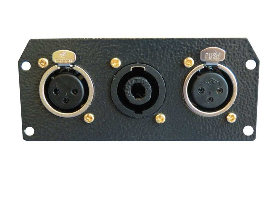 Floor Box Plate Unloaded for 3 XLR Sockets