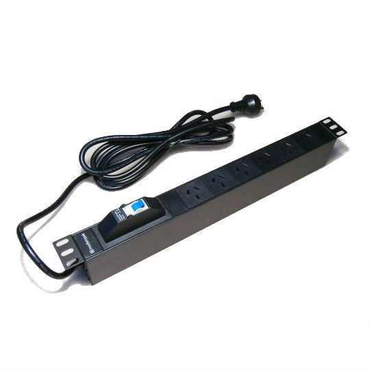 Power Rail 10Way 2RU 10A Socket and Plug