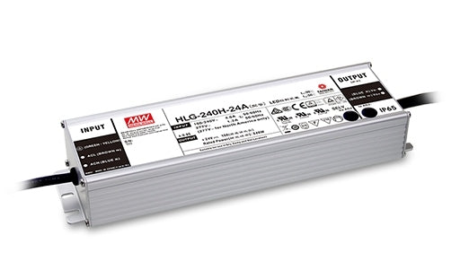 LED Driver 240W 24V 10A CC & CV Dim IP67