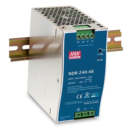 Power Supply Slim 240W 10A 24VDC Din Mnt