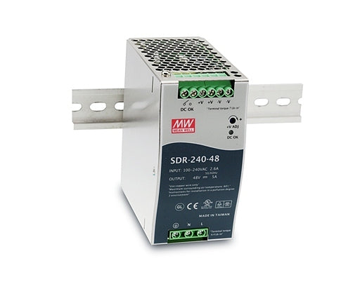 Power Supply Slim 240W 5A 48VDC High Effi Din Mnt