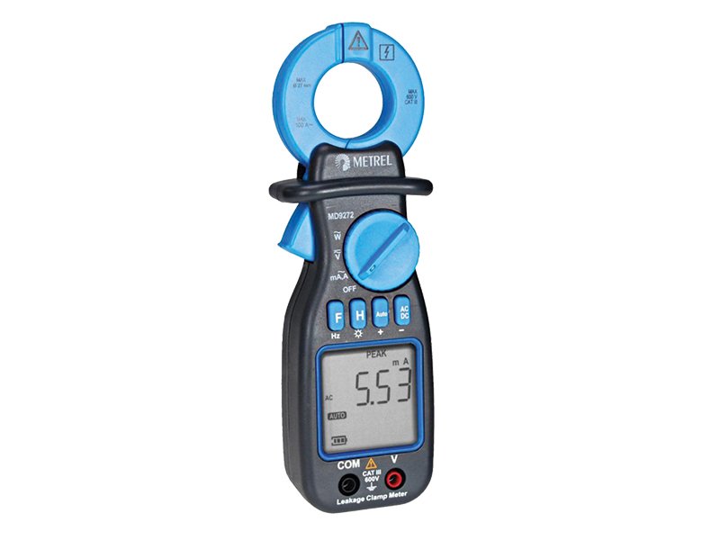 Clamp Meter True RMS Cat Iii 600VAC Earth Leakage