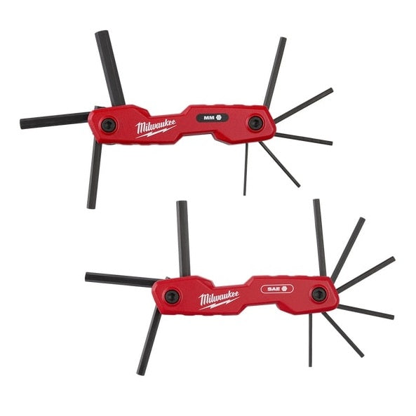 Folding Hex Key Set 17pc SAE/Metric