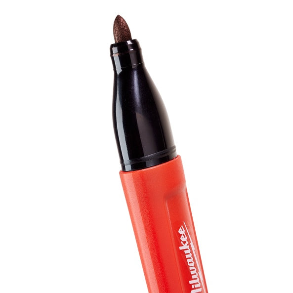 Inkzall Marker Pen Med Point Black (Pkt 2)