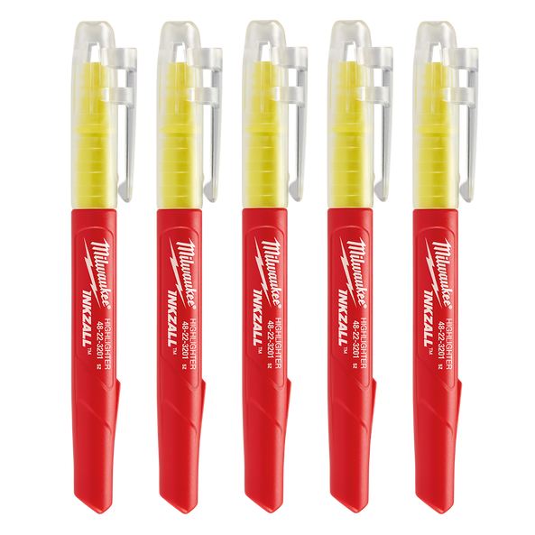Inkzall Jobsite Yellow Highlights (Pkt5)