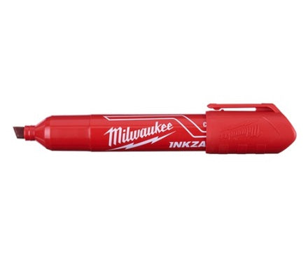 Inkzall Marker Pen Large Chisel Tip 6.2mm Red