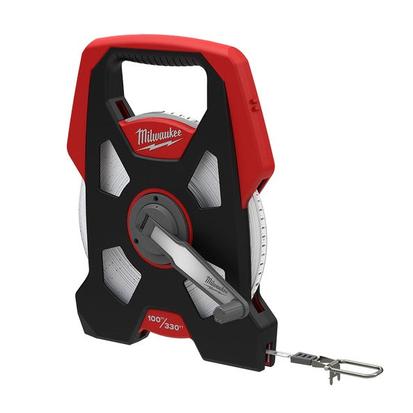 Open Reel Long Measuring Tape 100m 3to1 Gearing