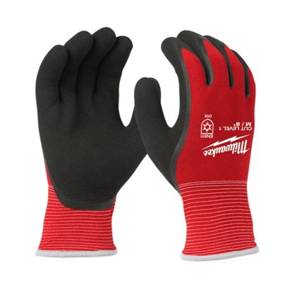 Winter Insulate Gloves Cut 1(A) Latex Double Dipped Small