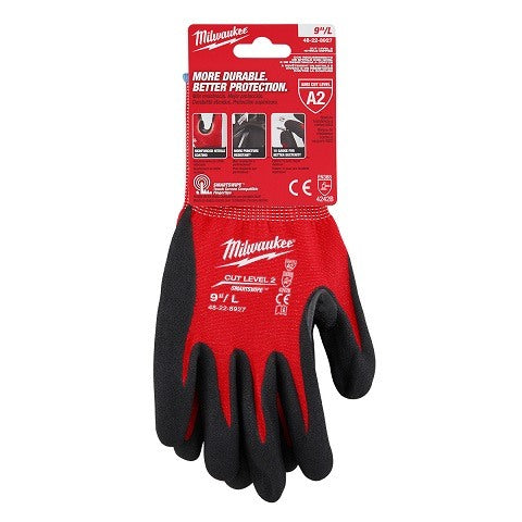 Smartswipe Gloves Cut Level 2(B) Nitrile Dipped Large