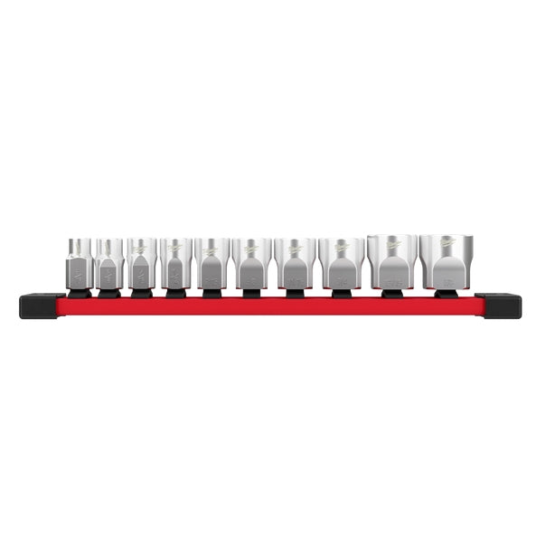 Socket Set 3/8in Drive Standard SAE Chrome Flat Side 10pc