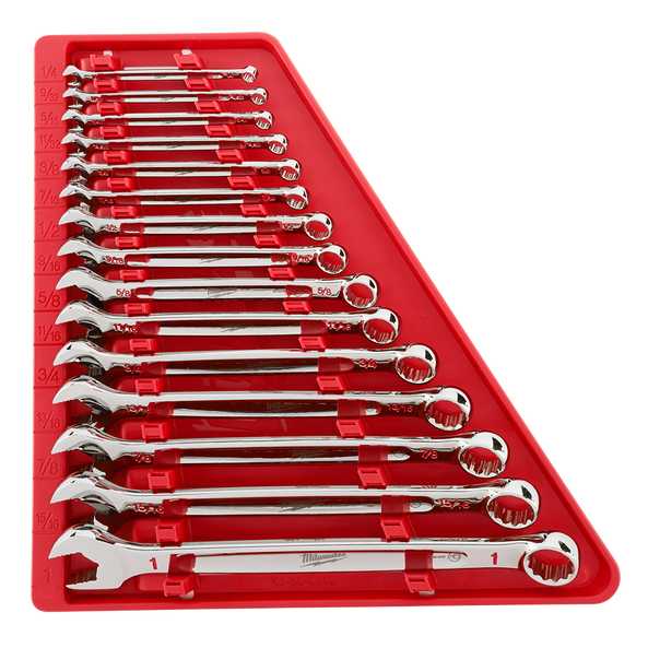 Maxbite Combo Wrench Set 15pc Imperial/SAE W/Storage Holder