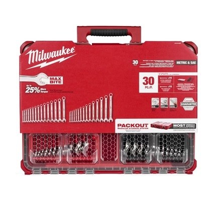 Packout SAE/Metric Combination Wrench Set 30pc