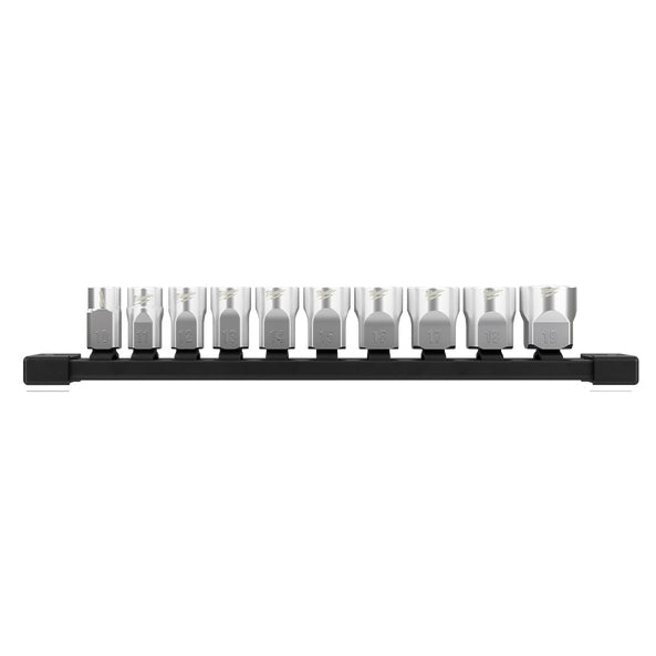 Socket Set 3/8in Drive Standard Metric Chrome Flat Side 10pc