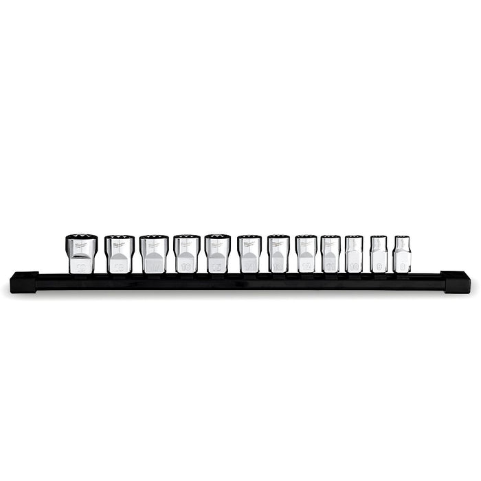 Ratchet Socket Set 3/8in Drive 12Pt 12pc Metric