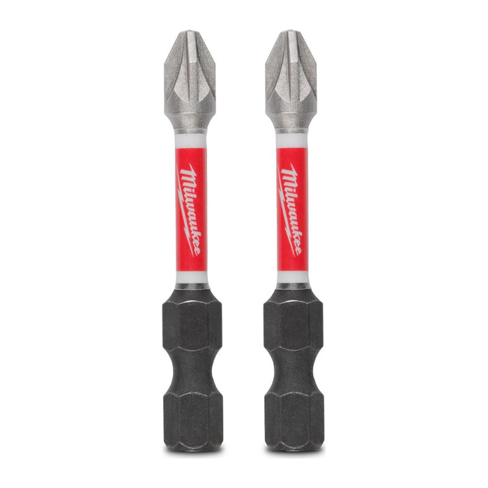 Shockwave Power Bit Pozidrive No2 50mm (2in) 2pk
