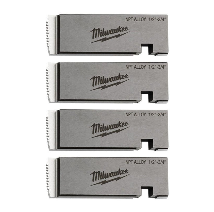 Universal Pipe Threading Die Set 1/2in - 3/4in Alloy NPT