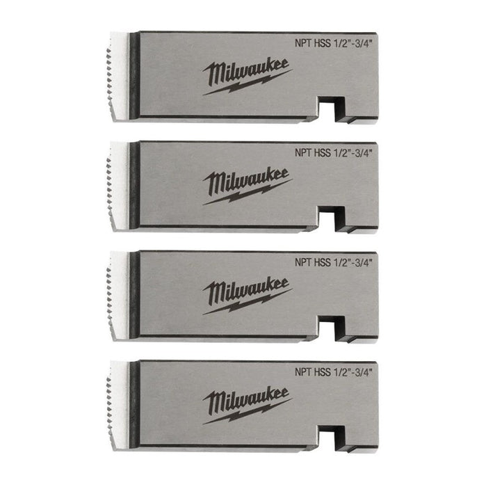 Universal Pipe Threading Die Set 1/2-3/4in Hi Speed SS NPT